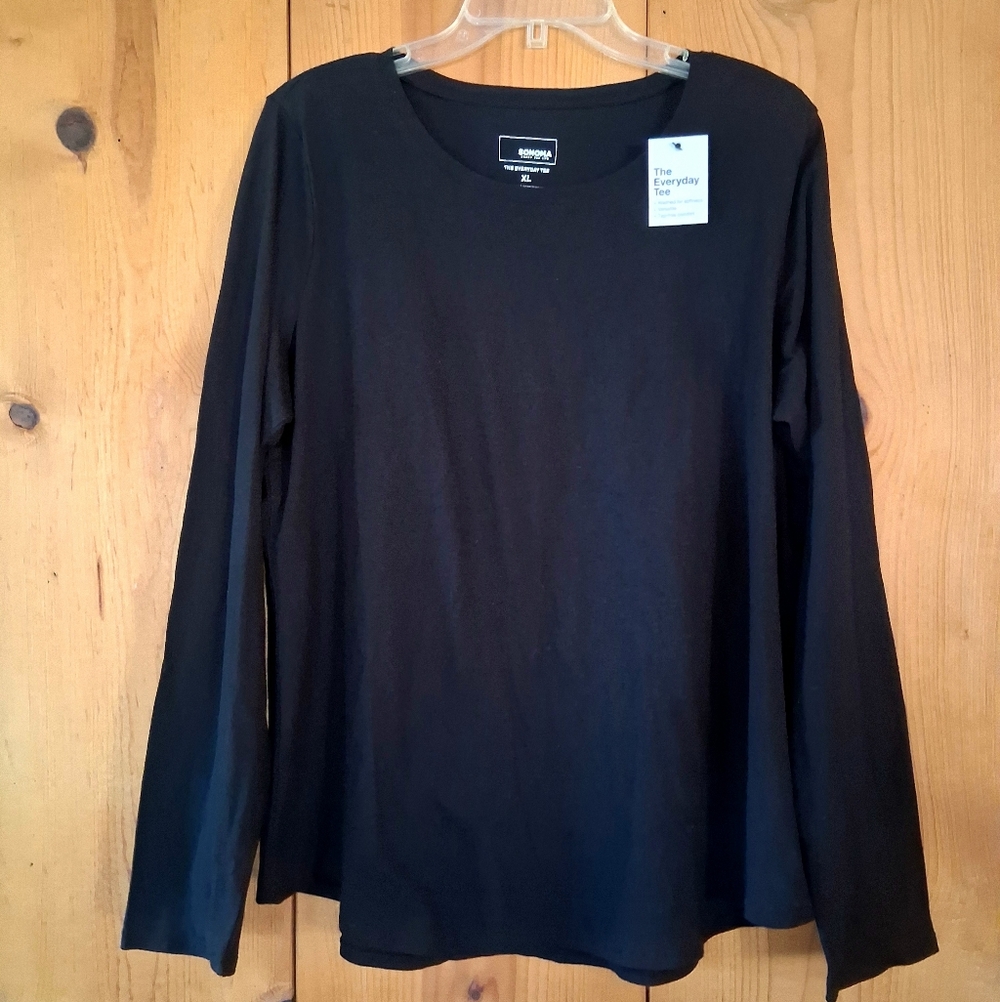 Sonoma The Everyday Tee Long Sleeve Cotton Jersey Tee